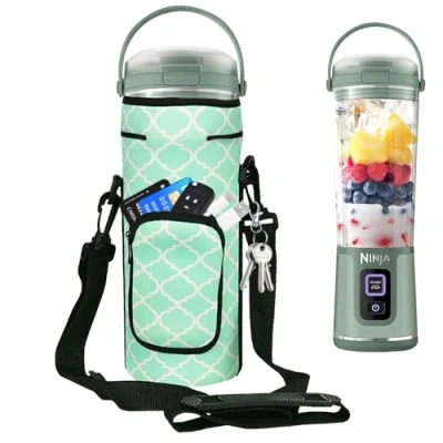 Afbeelding van Draagbare opbergtas met schouderriem voor Ninja BC151EUBK/BC151EUNV/BC151EUCR/BC151EUEM/BC151EUPR/BC151EUWH Blast, draagbaar, 530 ml (lichtgroen)