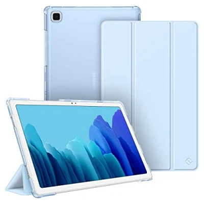 Afbeelding van FINTIE Beschermhoes voor Samsung Galaxy Tab A7 10,4 inch 2020/2022, transparante beschermhoes, dun en licht, automatische slaap /wekfunctie, lichtblauw
