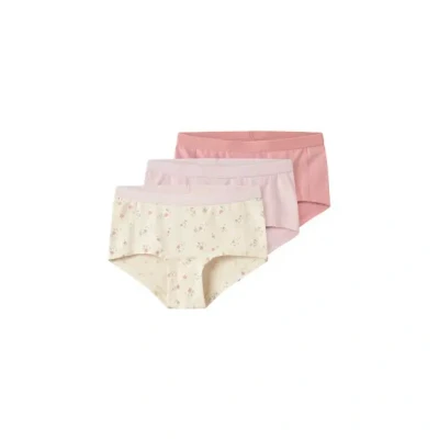 Afbeelding van Name it Nkfhipster 3 PACK Onderbroeken voor kinderen, Maat: 122/128, Turtledove/pale lilac/mellow rose