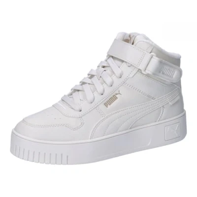 Afbeelding van PUMA Carina Street Mid Wtr Sneakers voor dames, Grijs Stoom Goud