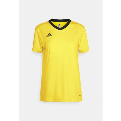 Afbeelding van adidas Performance Entrada Sport Tshirt, Dames, Maat: XS, Team yellow/black