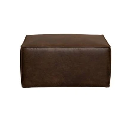 Afbeelding van Bronx71 Hocker Memphis eco leer bruin