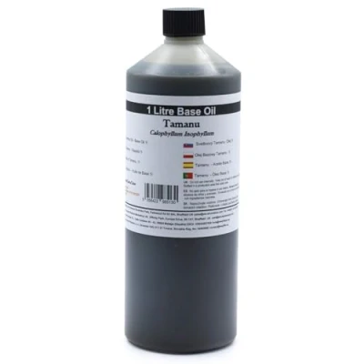 Afbeelding van Basis Olie Tamanu 1 Liter Aromatherapie Basisolie Draagolie Voor Etherische Oliën