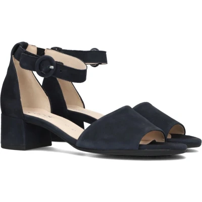 Afbeelding van Gabor Sandalen, Dames, Maat: 37, Blau Veloursleer