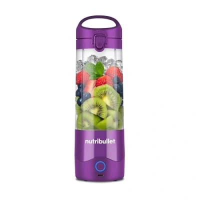 Afbeelding van nutribullet draagbare blender, 475 ml, BPA vrij, mini multifunctionele USB C oplader, meer dan 15 mengcycli, paars, NBP003PU