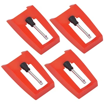 Afbeelding van Vesaneae 4 stuks platenspelnaalden, schijfdraainaald, vervangende styluspennaalden, diamanten platina pen, naald, accessoires, diamantplaat voor draaitafel vinyl