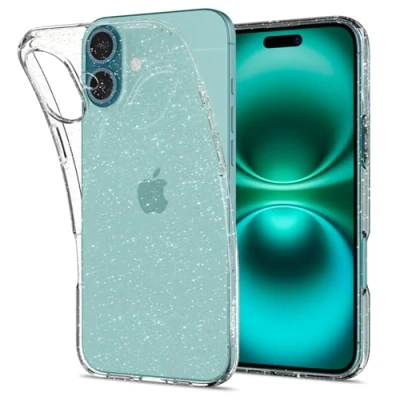 Afbeelding van Spigen Liquid Crystal Glitter beschermhoes voor iPhone 16 Quartz
