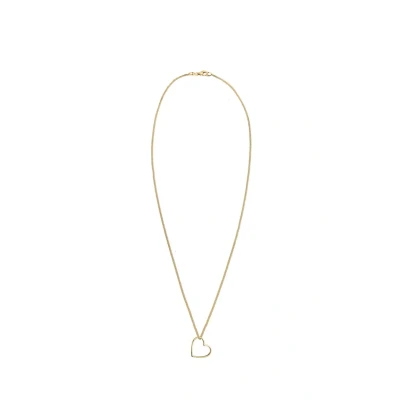 Afbeelding van Elli Heart CUT OUT Ketting goldcoloured, Dames, Maat: 45, Gold coloured