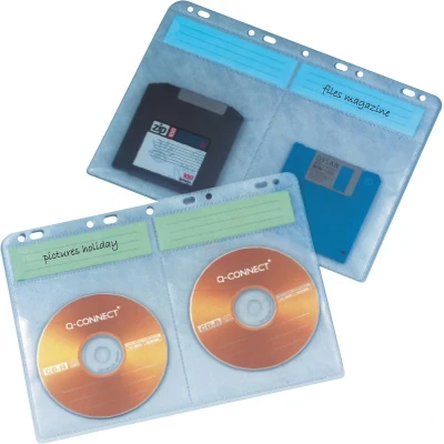Afbeelding van Q CONNECT cd hoes A4 PP 10 stuks opbergmiddel