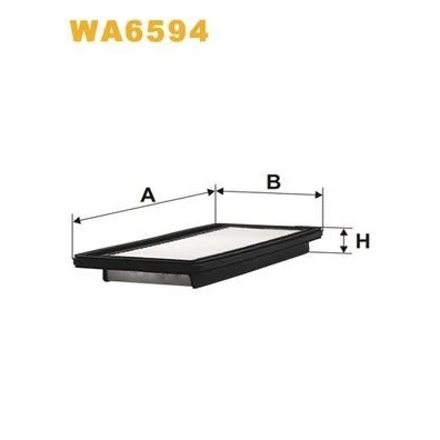 Afbeelding van WIX FILTERS WA6594 Luchtfilter 27 134 266 Filter insert HYUNDAI: Amica / Atoz