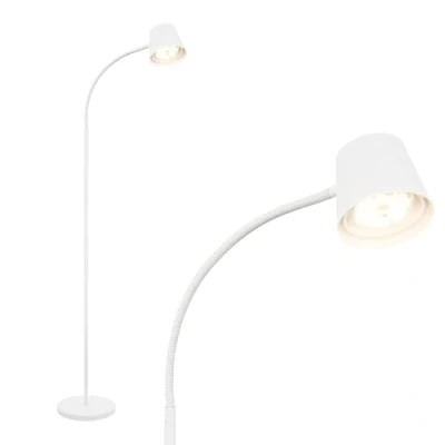 Afbeelding van Briloner Cielo Snoerloze LED Vloerlamp 1502016 Dimbaar Touch USB C Opladen Snoerloos Verwisselbare batterij en lichtbron 126,5 x 21 cm Wit