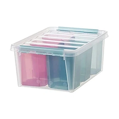 Afbeelding van SmartStore Colour 15 Opbergbox 14 liter met 6 Vakverdelers Polypropyleen Transparant