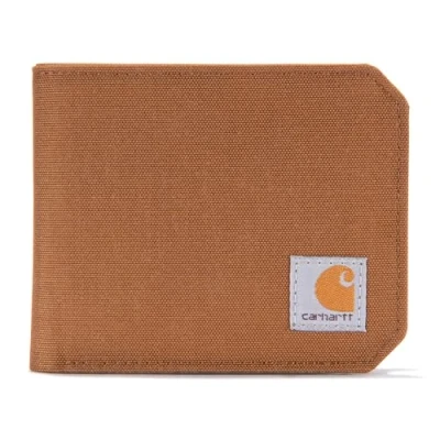 Afbeelding van Carhartt bifold And Passcase Wallet, duurzaam, portefeuilles, verkrijgbaar in verschillende kleuren en stijlen voor heren, Eend van nylon (Carhartt Brown), Taille unique