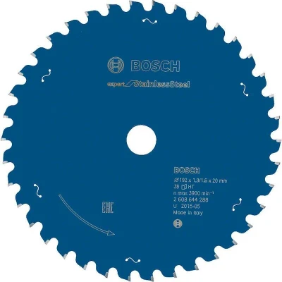 Image de BOSCH 2608644288 lame de scie circulaire Expert pour acier inoxydable, 192 x 20 1.9 mm, 38T