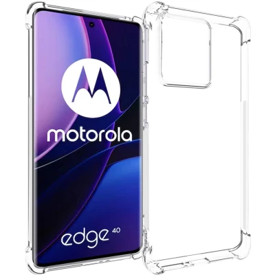 Afbeelding van iMoshion Hoesje Geschikt voor Motorola Edge 40 Siliconen Shockproof Case Transparant