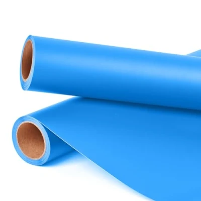 Afbeelding van Prime Vinyl Permanente vinylfolie voor plotters, 30 cm x 335 cm, mat blauw, met PET achterkant, Cricut, beker, raam, woondecoratie