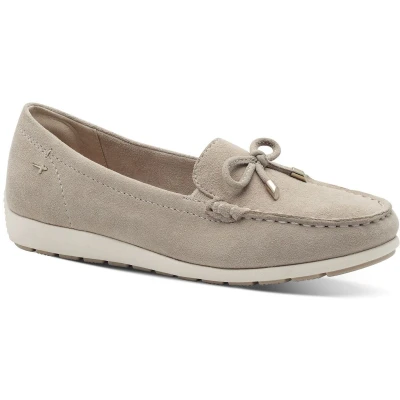 Afbeelding van Tamaris Mocassins, Dames, Maat: 37, Beige suede Leer