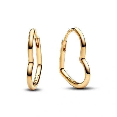 Afbeelding van Pandora Moments 14 Karat Gold Plated Earrings 268307C00