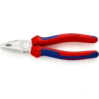 Image de KNIPEX 03 05 180 pince combinée avec poignées multi composants chromées mm