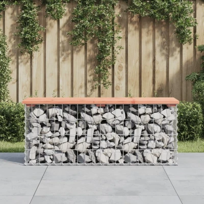 Afbeelding van Tuinbank schanskorfontwerp 103x31,5x42 cm massief douglashout