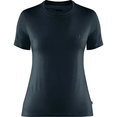 Afbeelding van Fjällräven Abisko WOOL SS W Tshirt basic, Dames, Maat: XXS, Dark navy