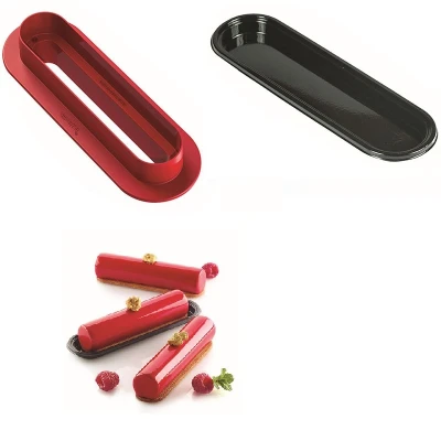 Afbeelding van Silikomart Siliconenvorm Cylindre 12,6x2,7x2,7cm (8)