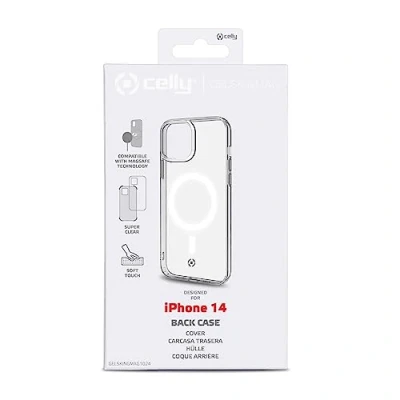 Afbeelding van Telefoonhoes Celly iPhone 14 Transparant Wit Multicolour