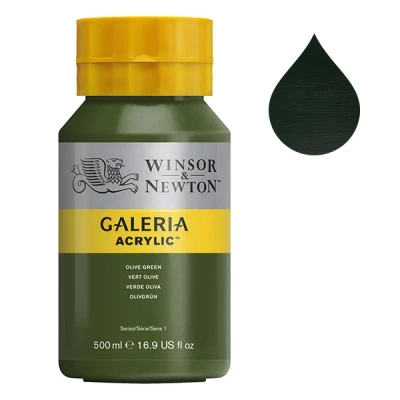 Image de Winsor &amp; Newton Galeria peinture acrylique (500 ml) 447 vert olive