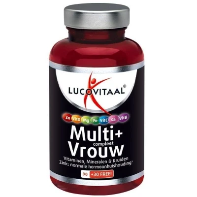 Afbeelding van Stapel tot 60% korting Lucovitaal Multi+ Compleet A Z Vrouw 120 tabletten