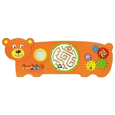 Afbeelding van Viga Toys Wandspeelbord Beer