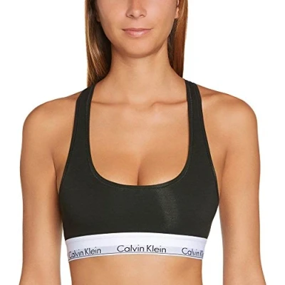 Image de Calvin Klein Femme BraletteUnlined Bralette 0000f3785e, Gris (Grey Heather), XS