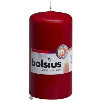 Afbeelding van Stompkaars wijnrood 120 x 60 mm Bolsius
