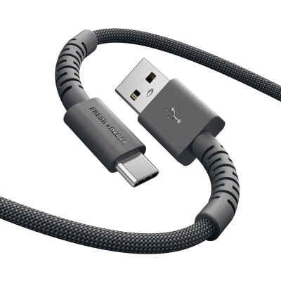 Afbeelding van Fresh&#039;n Rebel USB A naar C kabel 2 m Grijs
