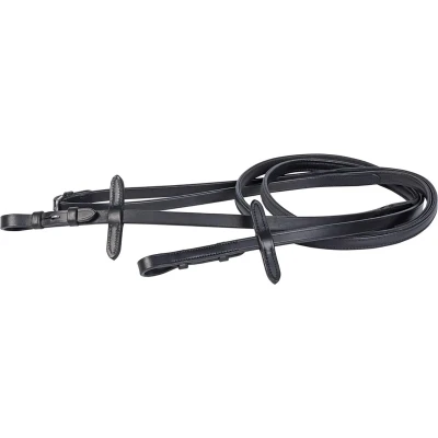 Afbeelding van Harry&#039;s Horse Teugels Ultra Soft Grip Zwart Full