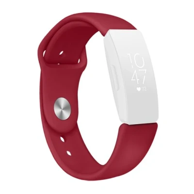 Afbeelding van Fitbit Inspire 1 / HR Ace 2 siliconen bandje Maat: Small Wijnrood