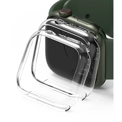 Afbeelding van Ringke Slim (2P) Hoesje Geschikt voor Apple Watch 7/8/9 41MM Transparant Clear (2 Pack)