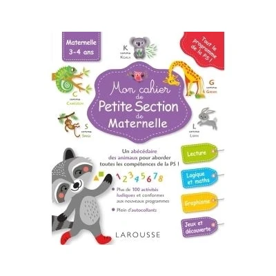 Image de Mon grand cahier Larousse de la maternelle : petite section