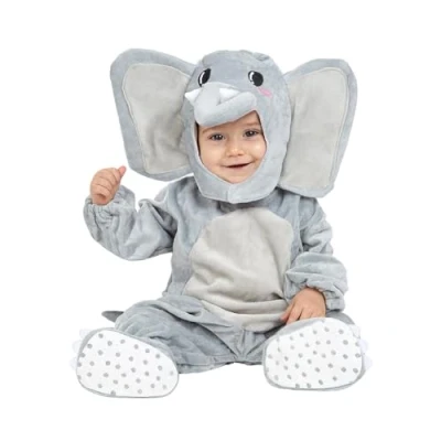 Afbeelding van FUNIDELIA Olifant kostuum voor baby 12 24 mnd (81 92 cm) Grijs