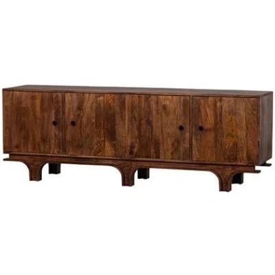 Afbeelding van WOOOD Exclusive Staes Dressoir Mangohout Walnoot 206x76x51