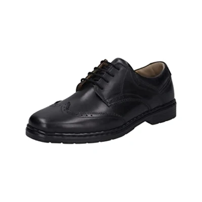 Afbeelding van Josef Seibel Alastair 14 zakelijke schoenen, extra breed (K), uitneembare zool voor heren, zwart.