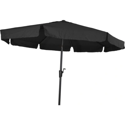 Afbeelding van Libra parasol met volant zwart 3 m