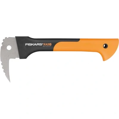 Afbeelding van Fiskars Sapie, Lengte: 37 cm, lemmet van gehard staal/duurzame glasvezel handgreep, inclusief opberg en draagtas, zwart/oranje, WoodXpert, XA2, 1003622