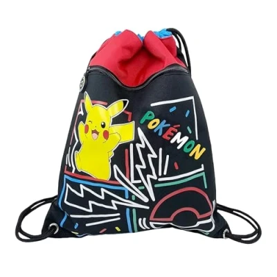 Afbeelding van Pokemon Pikachu Gymtas / zwemtas 44 cm incl. vak met rits High Quality