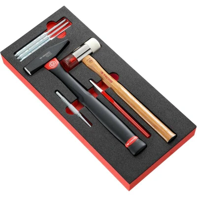 Image de FACOM MODM.MI7 jeu d&#039;outils à percussion, y compris marteau type DIN dans un module en mousse 7 pièces