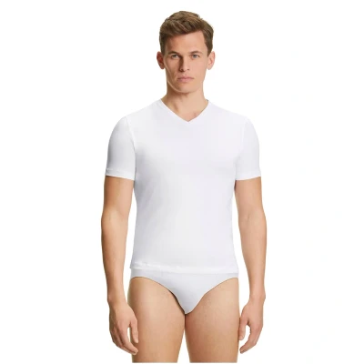 Afbeelding van Falke Tshirt VNeck 2Pack Wit M