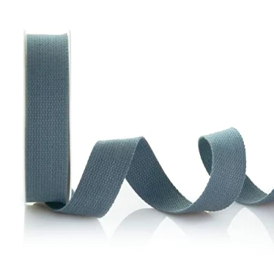 Afbeelding van Trimz Bandje van katoen, duurzaam, 5 m x 30 mm, grijs