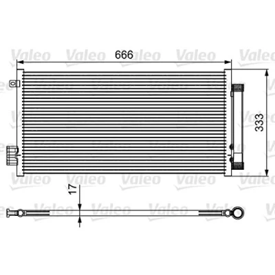 Afbeelding van Valeo Airco condensor 814111