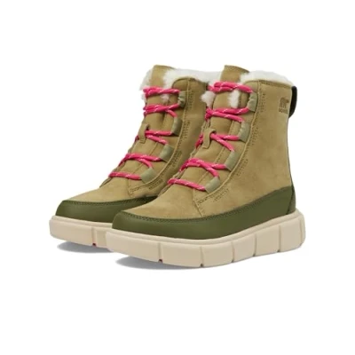 Afbeelding van Sorel Explorer 3 Lace waterdichte laarzen, uniseks, kinderen, Zout gebleekt keramiek