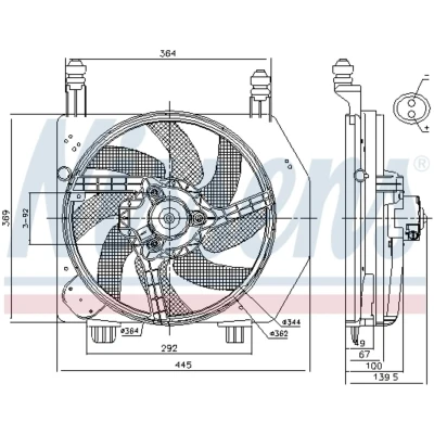 Afbeelding van Nissens Ventilatorwiel motorkoeling 85172