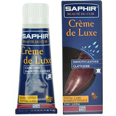 Afbeelding van Schoenpoets Saphir Crème de Luxe schoencream 75ml tube voor gore tex en leren schoenen. 044 Cream